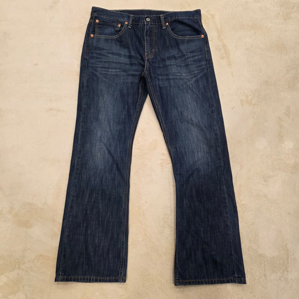 Levi's 527 Slim Bootcut Jeans Men's W34 L30 Dark Wash Blue Denim PC9-05527-0239
